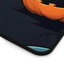 DistinctInk Desk Mat with Nightly Fright of Bats and Ghouls Design for Halloween