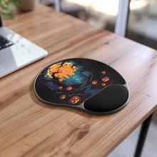 DistinctInk Mouse Pad with Wrist Rest  with Haunted Evening Nightmare Design for Halloween