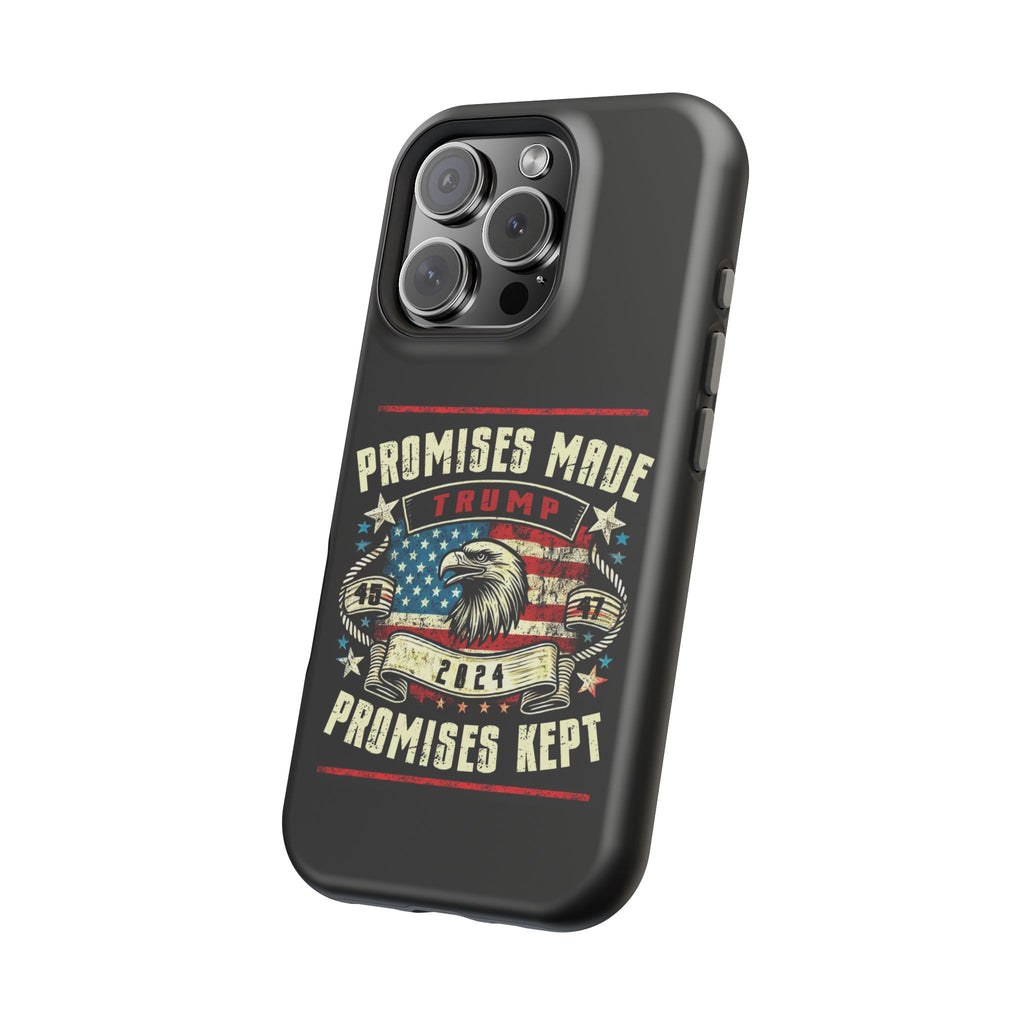Tough Case for iPhone, Compatible with MagSafe Charging | Trump - Promises Made, Promises Kept | Conservative, view 59