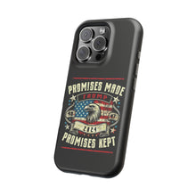 DistinctInk Tough Case for iPhone, Compatible with MagSafe Charging | Trump - Promises Made, Promises Kept | Conservative