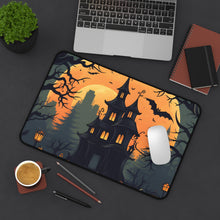 DistinctInk Desk Mat with Spooky Trick or Treating Design for Halloween
