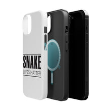 DistinctInk ToughCase for Apple iPhone, Compatible with MagSafe Charging - SNAKE Lives Matter