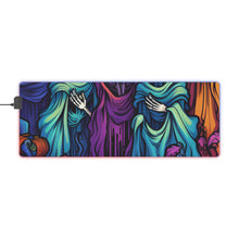 DistinctInk LED Gaming Mouse Pad with "Mindful Connections" Design for Halloween  LGBTQ+ Pride