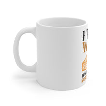 DistinctInk Glossy White Coffee / Tea Mug - Turn Wood into Things What's Your Superpower