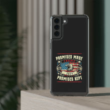 DistinctInk Hybrid (Acrylic/TPU) Clear Slim Fit Case for Apple iPhone | Trump: Promises Made, Promises Kept - Conservative