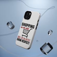 DistinctInk ToughCase for Apple iPhone, Compatible with MagSafe Charging - Shopping is an Art I'm an Artist Respect