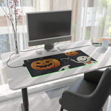 DistinctInk LED Gaming Mouse Pad with The Halloween Spell Design for Halloween