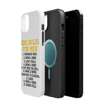 DistinctInk ToughCase for Apple iPhone, Compatible with MagSafe Charging - BBQ Rules for Men