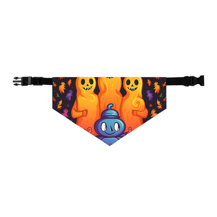 DistinctInk Adjustable Pet Banana Collar with Finding Your Purpose in Life Design for Halloween LGBTQ+ Pride