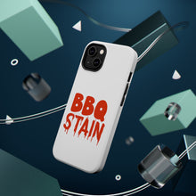 DistinctInk ToughCase for Apple iPhone, Compatible with MagSafe Charging - BBQ Stain Barbecue