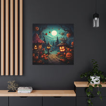 DistinctInk Canvas Wall Art with Trick or Treat Fun for Halloween