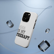 DistinctInk ToughCase for Apple iPhone, Compatible with MagSafe Charging - MMA Is My Therapy