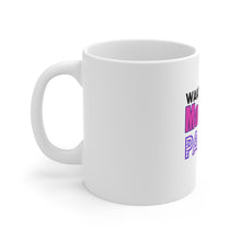 DistinctInk Glossy White Coffee / Tea Mug - Wake Up Make Up Party Repeat