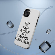 DistinctInk ToughCase for Apple iPhone, Compatible with MagSafe Charging - I Am the Chef Cannot Keep Calm