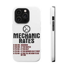 DistinctInk ToughCase for Apple iPhone, Compatible with MagSafe Charging - Mechanic Rates More If You Watch Help