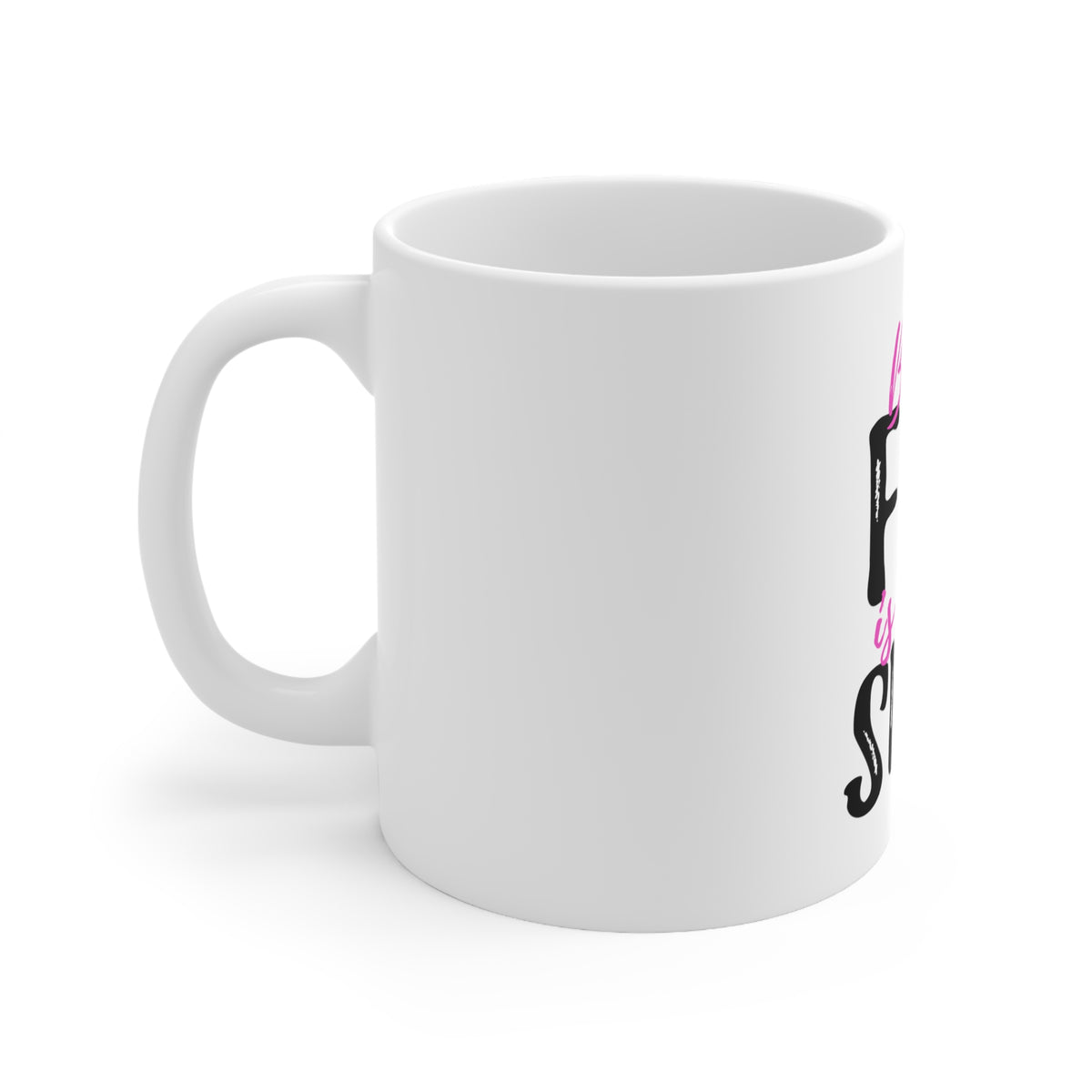 Glossy White Coffee / Tea Mug - Being Fit is the $hit, view 2