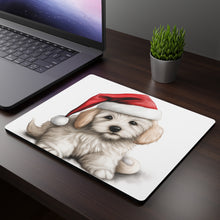 DistinctInk Mouse Pad - 1/4" Foam Rubber - Coton de Tulear Puppy Drawing