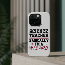 DistinctInk ToughCase for Apple iPhone, Compatible with MagSafe Charging - Science Teacher Basically I'm a Wizard