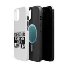 DistinctInk ToughCase for Apple iPhone, Compatible with MagSafe Charging - Parkour Expand Your Limits