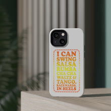 DistinctInk ToughCase for Apple iPhone, Compatible with MagSafe Charging - Swing Salsa Rumba Cha Cha Waltz in Heels