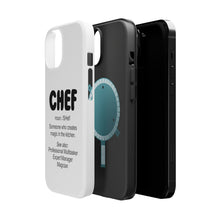 DistinctInk ToughCase for Apple iPhone, Compatible with MagSafe Charging - Chef Definition - Magic in the Kitchen