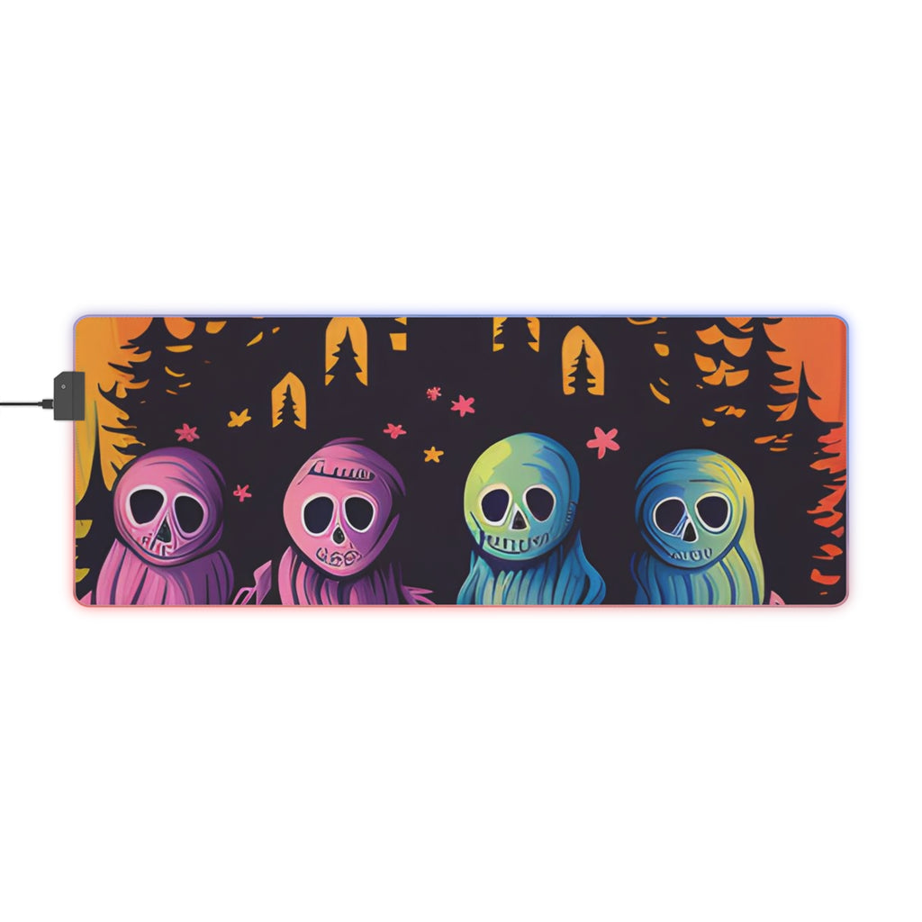 LED Gaming Mouse Pad with Discover Your True Path Design for Halloween LGBTQ+ Pride, view 6