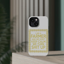 DistinctInk ToughCase for Apple iPhone, Compatible with MagSafe Charging - I'm a Farmer and We Don't Keep Calm