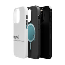 DistinctInk ToughCase for Apple iPhone, Compatible with MagSafe Charging - Travel - Thing to buy that makes you richer