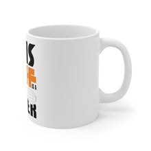 DistinctInk Glossy White Coffee / Tea Mug - This Chef is a Whisk Taker