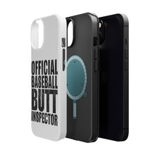 DistinctInk ToughCase for Apple iPhone, Compatible with MagSafe Charging - Official Baseball Butt Inspector
