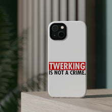 DistinctInk ToughCase for Apple iPhone, Compatible with MagSafe Charging - Twerking is Not a Crime