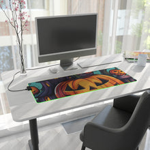 DistinctInk LED Gaming Mouse Pad with Trick or Treat Parade Design for Halloween
