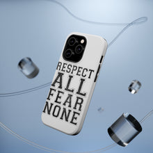 DistinctInk ToughCase for Apple iPhone, Compatible with MagSafe Charging - Respect All Fear None