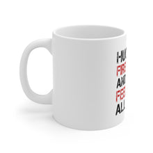 DistinctInk Glossy White Coffee / Tea Mug - Hug a Firefighter You'll Feel Warm All Over