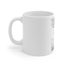 DistinctInk Glossy White Coffee / Tea Mug - Touch Me. First MMA Lesson is Free.