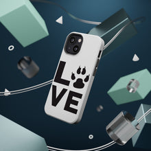 DistinctInk ToughCase for Apple iPhone, Compatible with MagSafe Charging - Love - Dog Paw
