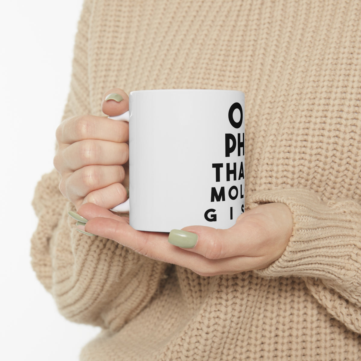 Glossy White Coffee / Tea Mug - Ophthalmologist Eye Chart, view 10