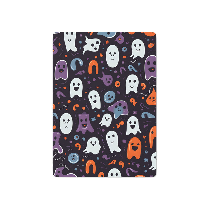 DistinctInk Playing / Poker Cards with Skeletal Ghostly Pumpkins Design for Halloween