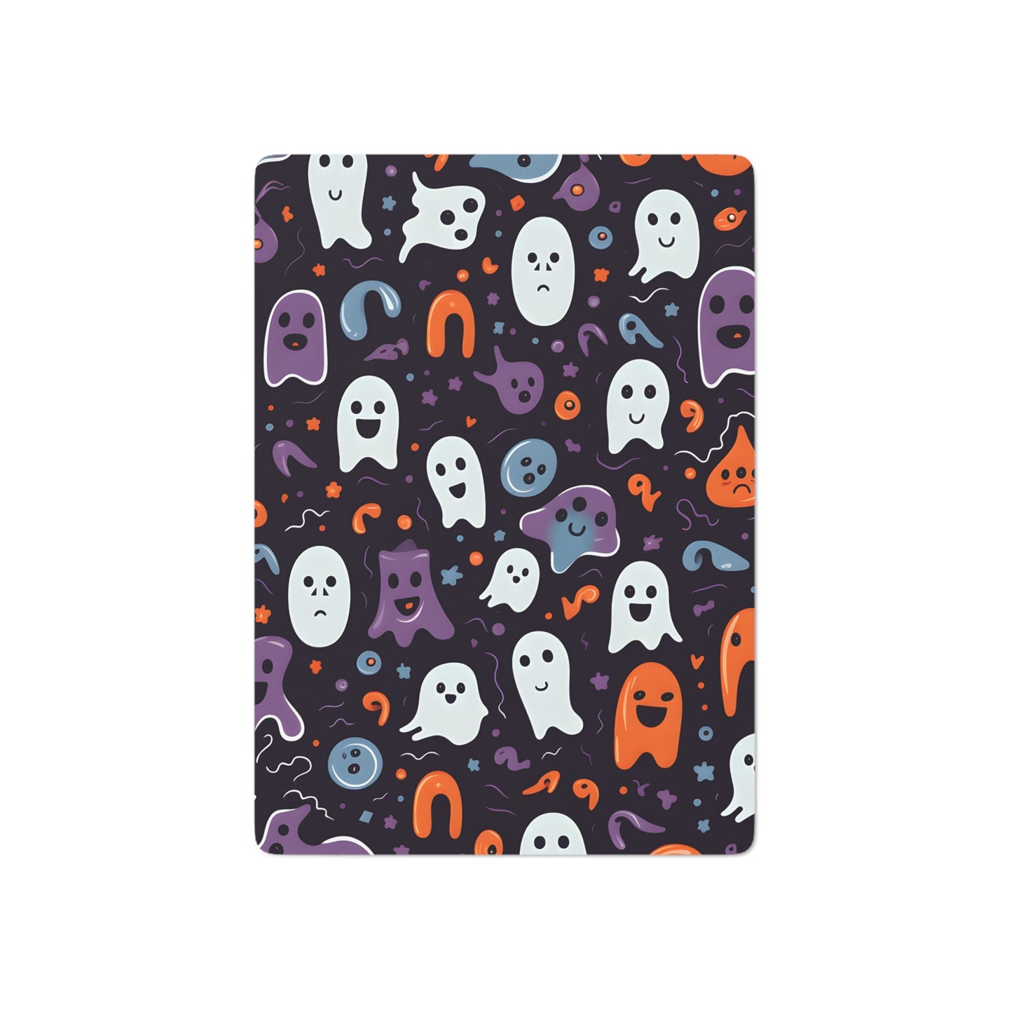 DistinctInk Playing / Poker Cards with Skeletal Ghostly Pumpkins Design for Halloween