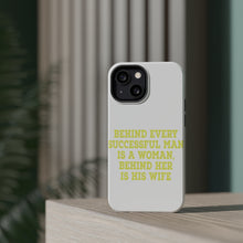 DistinctInk ToughCase for Apple iPhone, Compatible with MagSafe Charging - Behind Every Successful Man is a Woman