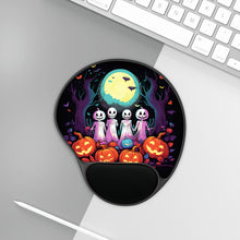 DistinctInk Mouse Pad with Wrist Rest  with Exploring the Unknown Design for Halloween  LGBTQ+ Pride