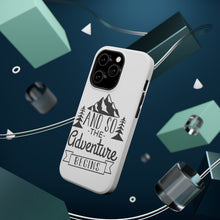 DistinctInk ToughCase for Apple iPhone, Compatible with MagSafe Charging - And so the Adventure Begins