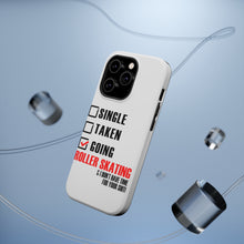 DistinctInk ToughCase for Apple iPhone, Compatible with MagSafe Charging - Single Taken Going Roller Skating