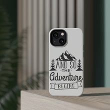 DistinctInk ToughCase for Apple iPhone, Compatible with MagSafe Charging - And so the Adventure Begins