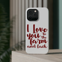 DistinctInk ToughCase for Apple iPhone, Compatible with MagSafe Charging - I Love You To The Farm And Back