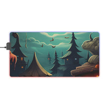 DistinctInk LED Gaming Mouse Pad with Trick or Treat Fun Design for Halloween
