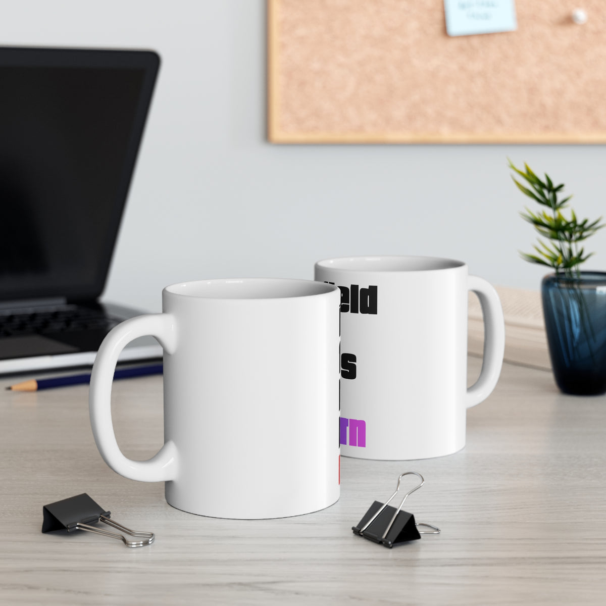 Glossy White Coffee / Tea Mug - In a Field Full of Horses Be a Unicorn, view 5