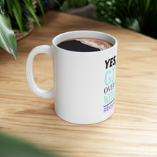 DistinctInk Glossy White Coffee / Tea Mug - Yes, I Lift. Girls. Over My Head. Boys Dance Too