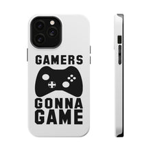 DistinctInk ToughCase for Apple iPhone, Compatible with MagSafe Charging - Gamers Gonna Game - Video Games