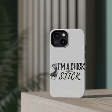 DistinctInk ToughCase for Apple iPhone, Compatible with MagSafe Charging - I'm a Chick with a Stick Golf